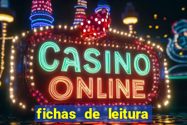 fichas de leitura para alfabetizar